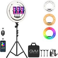 GVM Ring-18 50W Güçlü Bi-Color ve RGB Ring Light Kiti (18")