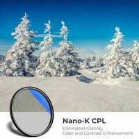 K&F Concept NANO-K SERIES 58mm HMC-CPL Filtre Ultra İnce Çok Kaplamalı