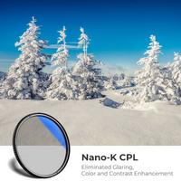 K&F Concept NANO-K SERIES 82mm HMC-CPL Filtre Ultra İnce Çok Kaplamalı