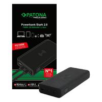 Patona Premium Powerbank Stark 2.0 PD100W 20000mAh, QI wireless charging, 2xUSB-C 1xUSB-A connector