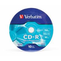 Verbatim CD-R 52X 700MB 10 Pack Wrap Extra