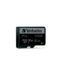 Verbatim Pro U3 64GB Micro SDXC Hafıza Kartı