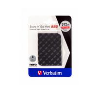 Verbatim STORE ´N´ GO MINI SSD USB 3.2 GEN 1 512GB BLACK